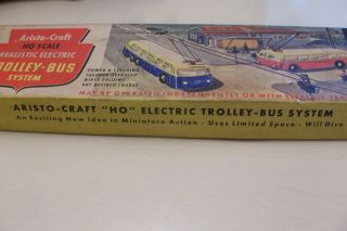 Vintage Trolley Bus System w/ Box & Acces.  HO Scale Aristo Craft Electric Train 5