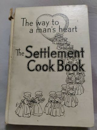 Vtg The Settlement Cookbook The Way To A Man 