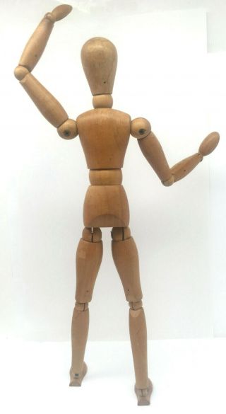 Vintage Articulated Artist Form Mannequin Art Model for Figure Drawing 12 