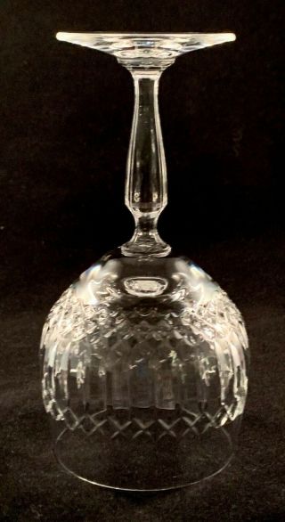 Set of 7 Vintage 12 oz.  Cut Crystal Balloon Wine Goblets - Crisscross Design 6