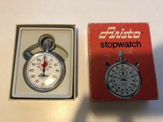 Aristo Apollo Stopwatch 7 Jewels Box Vintage
