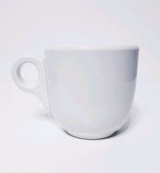 Vintage 1950 Sterling Vitrified China White Coffee Tea Milk Cup Mug Heavy