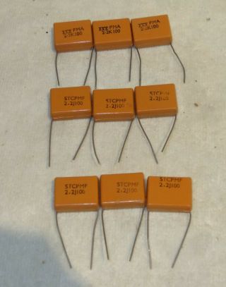 Itt And Stc 2.  2uf 100v Capacitors For Rogers Chartwell Ls 3/5a Crossover X9