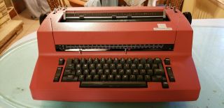 Vintage 70s Ibm Selectric Ii (2) Correcting Typewriter Red Needs Ink