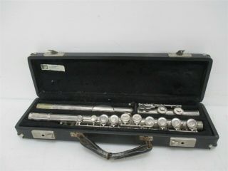 W.  T.  Armstrong 104 Vintage Student Flute Sn G3887 W/ Case