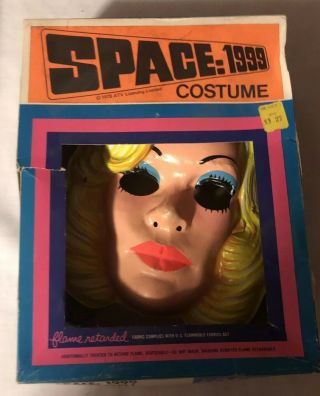 Vintage Space 1999 Halloween Mask Dr.  Russell Collegeville 1975