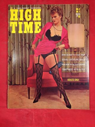 Vtg High Time V.  4 1965 Elmer Batters Stockings Nylons Spicy Girlie Risqué Pinups