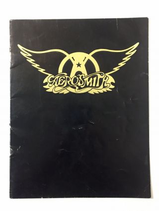 Aerosmith 1977 Hold The Line Concert Tour Program Vintage 70s Steven Tyler