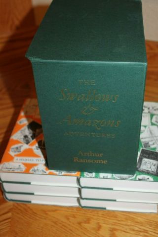 ARTHUR RANSOME JONATHAN CAPE LONDON BOX SET THE SWALLOW & AMAZONS ADVENTURES 5