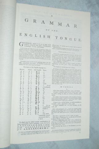 A Dictionary of the English Language Samuel Johnson 1775 FACSIMILE ED.  - pub.  1979 5