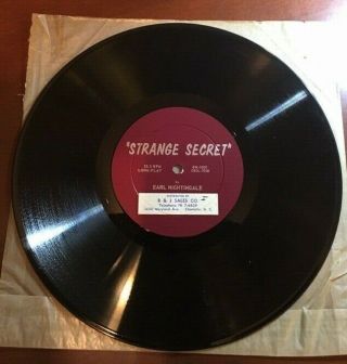 Vintage Earl Nightingale The Strangest Secret Self Help Record Album 1958 2