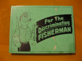 Vintage 1956 The Discriminating Fisherman Gag Gift Kit By The Leister Game Co.