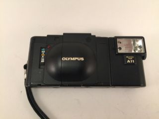 Vintage Olympus Xa 35mm Film Camera Zuiko Lens W/ A11 Electronic Flash