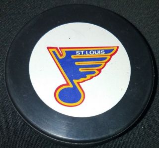 1980s St.  Louis Blues Inglasco Vintage Slug Canada Nhl Hockey Game Puck Old Gem