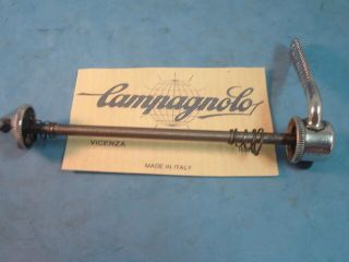 Campagnolo Nuovo Record Flat Front Quick Release Skewer - Vintage - Vgc,