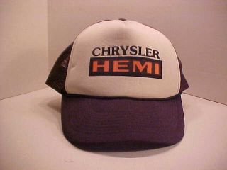 Chrysler Hemi Snap Back Ball Cap Trucker Hat With Mesh Back,  Vintage Never Worn