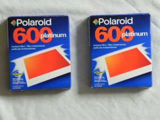 Polaroid 600 Instant Film Platinum Vintage/old Stock 2 Boxes Of 10