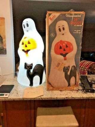 Vintage Empire Ghost 34 " Light Up Blow Mold With Box