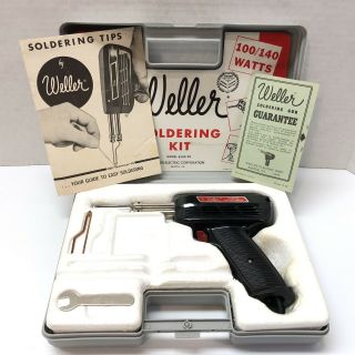 Vintage Weller 8200n 100/140 Watt Soldering Gun With Case
