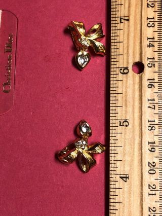 1980’s vintage Christian Dior clip on earrings 7