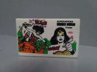 Vintage Superheros Wonder Woman Eraser Vtg