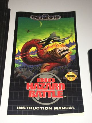Bio - Hazard Battle Vintage Authentic Sega Genesis Game Complete 5