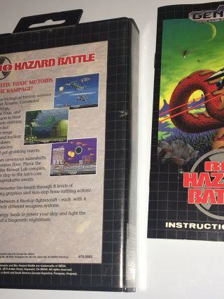 Bio - Hazard Battle Vintage Authentic Sega Genesis Game Complete 8