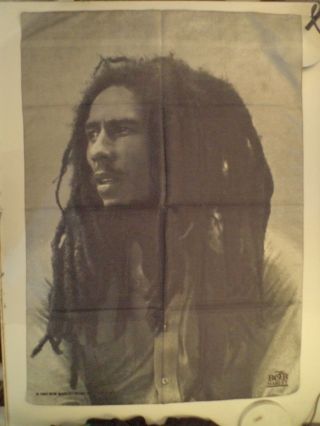 Vintage Bob Marley 90s Textile Poster Flag Banner