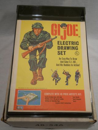 Vintage - G.  I.  Joe Electric Drawing Set - Lakeside Toys - Hassenfeld Bros.
