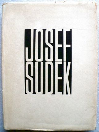 Josef Sudek - Book " Fotografie - Photography " - D.  Jacket - Prague 1956