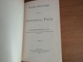 Old GEOLOGY Book 1886 ROCK GLACIER RIVER MINING COAL FOSSIL DINOSAUR VOLCANO SEA 2