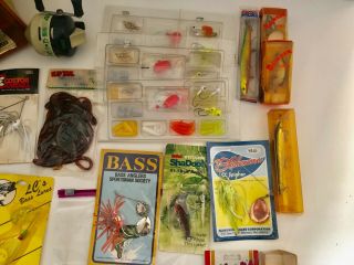 Vintage Magnum By Plano Double Sided Tackle Box W/ 20,  Lures And Tackle 2