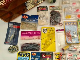 Vintage Magnum By Plano Double Sided Tackle Box W/ 20,  Lures And Tackle 3