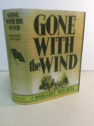 1936 First Edition Gone With The Wind W Dustjacket Margaret Mitchell Rhett