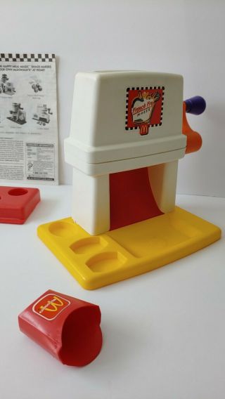 Vintage McDonald ' s Happy Meal Magic FRENCH FRY SNACK MAKER Mattel 1993 Food Toy 3