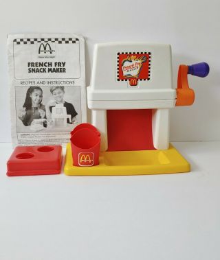 Vintage McDonald ' s Happy Meal Magic FRENCH FRY SNACK MAKER Mattel 1993 Food Toy 5