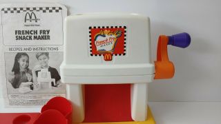 Vintage McDonald ' s Happy Meal Magic FRENCH FRY SNACK MAKER Mattel 1993 Food Toy 7