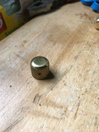 Vintage Late 70’s Early 80’s Charvel Schecter Brass Guitar Knob