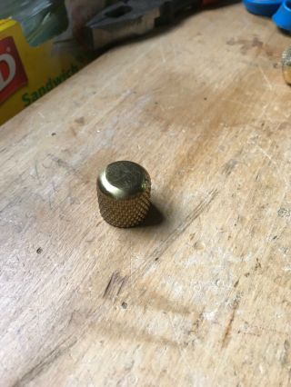 Vintage Late 70’s Early 80’s Charvel Schecter Brass Guitar Knob 2