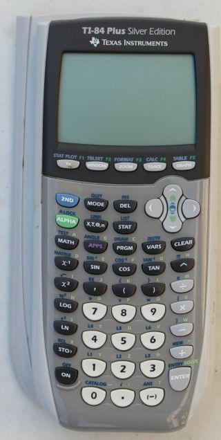 Texas Instruments Ti - 84 Plus Silver Edition Calculator W/ Hard Cover
