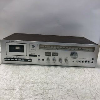 Sharp Stereo Music Center Sg - 180 Cassette And Radio Fm/am Bad Cassette Deck