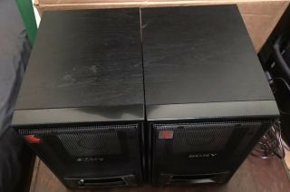Vintage Sony SRS - 150 Amplified Active Speaker System From the 1980s 5