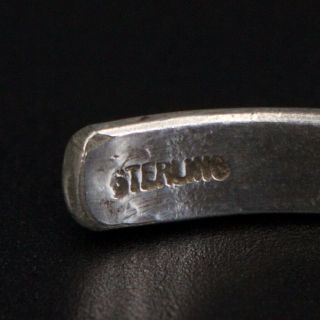 VTG Sterling Silver - NAVAJO Stamped Fetish Bear 6.  5 