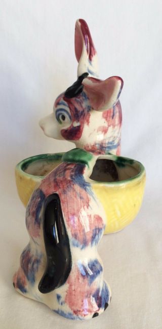 Vintage Small Porcelain Donkey/Burro Figurine/Planter Japan 3