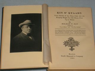 1904 BOOK KIN O ' KTAADN BY HOLMAN F.  DAY 3