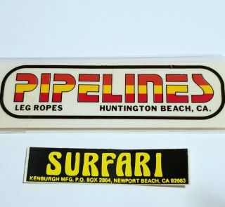 Pipeline Surfari Vintage Sticker Surfboard Surfing Surf California Beach Leashes