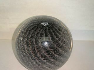 Gorgeous Extra Large Vintage Signed Clear Glass Paperweight