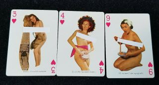 Vintage Frederic Enterprises Artists ' Models Playing Card Pin Up Nudes COMPLETE 5