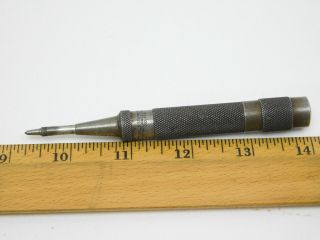 Vintage LS Starrett Spring Loaded Heavy Duty Automatic Center Punch 18A 4