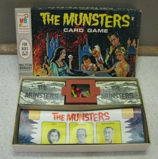 Vintage " The Munsters Card Game " 1964 - Complete